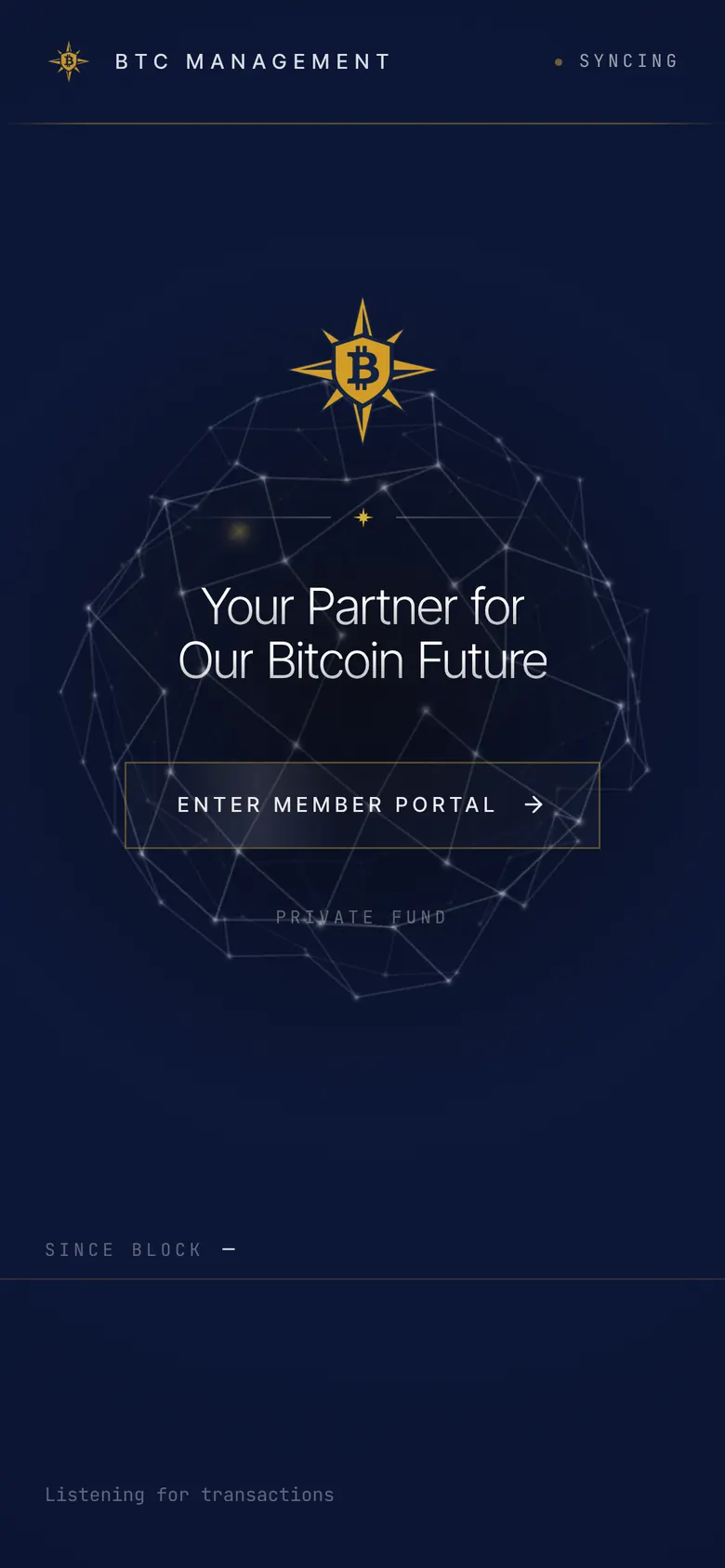 BTC Management on a phone