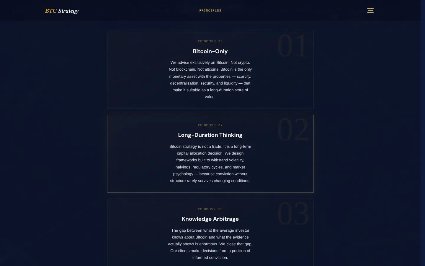 BTC Strategy, screen 5