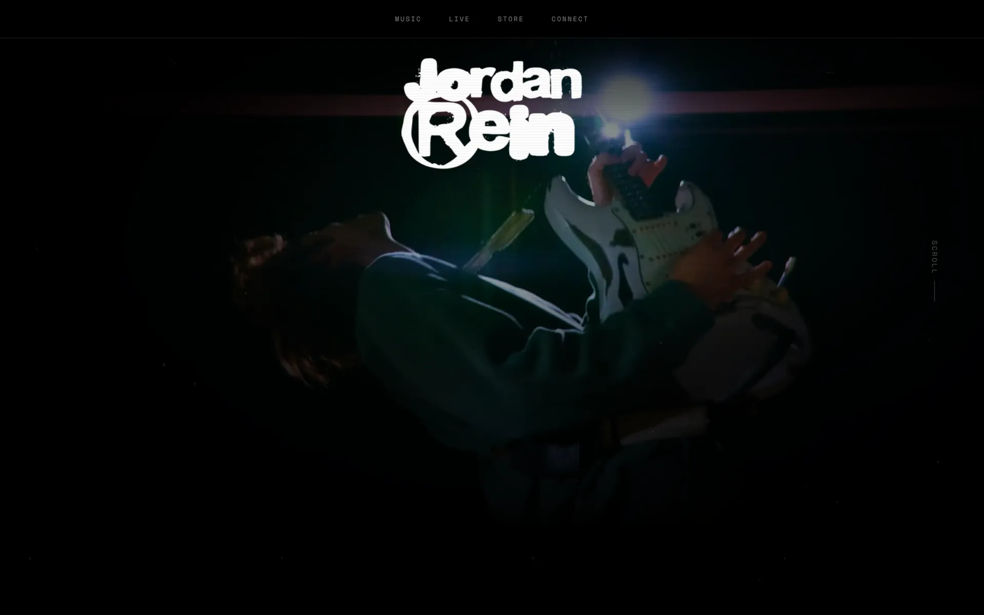 Jordan Rein website, first screen